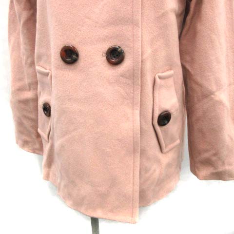 BLUE LABEL CRESTBRIDGE ピーコート ピンク 36 ラビット ブルーレーベルクレストブリッジ BLUE LABEL CRESTBRIDGE Pコート