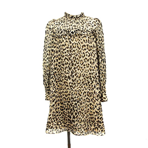 ケイトスペード Kate Spade ワンピース ミニ ハイネック バルーンスリーブ 長袖 レオパード柄 絹 シルク 0 マルチカラー Yt レディース 081 ベクトルパーク ケイトスペード Kate Spade ワンピース ミニ ハイネック バルーンスリーブ 長袖 レオパード柄 絹 シルク 0 マルチカラー Yt レディース 081 ベクトルパーク