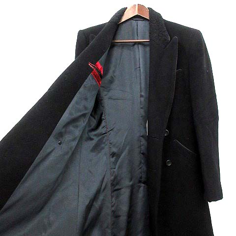 ポールスミス Paul Smith ロング チェスター コート ウール アンゴラ混 M 黒 G メンズ 081 ベクトルパーク