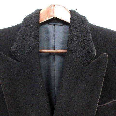 ポールスミス PAUL SMITH ロング チェスター コート ウール アンゴラ混 