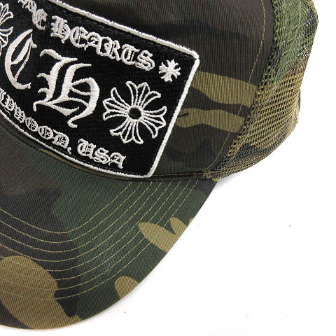 クロムハーツ CHROME HEARTS キャップ 帽子 カモフラ 迷彩 4 カーキ 緑 
