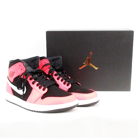 ナイキ ハイカット ブラック ピンク ナイキ NIKE スニーカー シューズ AIR JORDAN 1 MID ハイカット