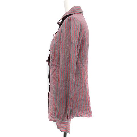 ヴィヴィアンウエストウッド RED LABEL ピンクストライプ長袖シャツ ヴィヴィアンウエストウッド RED LABEL ピンクストライプ長袖シャツ