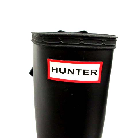 ハンター HUNTER レインブーツ 長靴 US6M 黒 ブラック