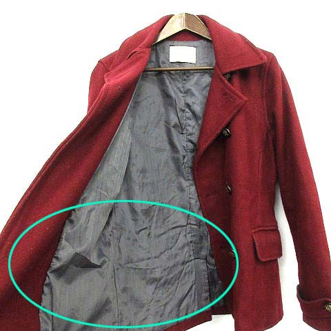 【新品】ナノユニバース ウール コート ピーコート ナノユニバース nano universe Pコート ピーコート ウール L