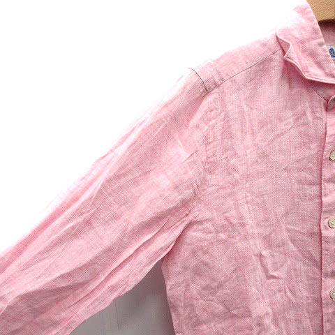 フィナモレ finamore バーニーズニューヨーク シャツ 長袖 無地 リネン