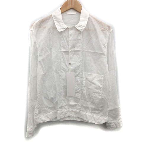 コモリ COMOLI 19SS ベタシャンブルゾン シャツ 長袖 1 白 ホワイト 