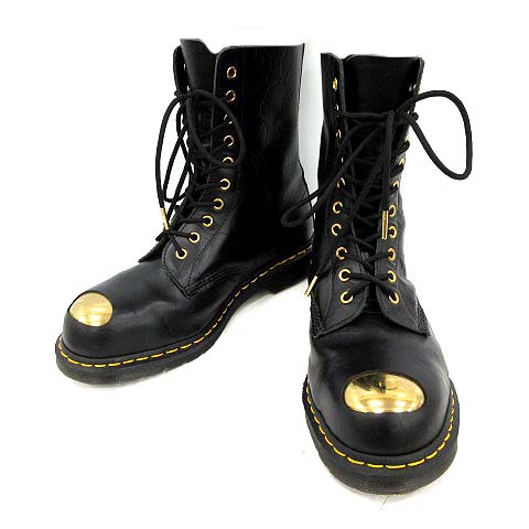 ドクターマーチン Dr Martens アベイシングエイプ ショートブーツ 10ホール 総柄 Uk9 黒 ブラック 1490 Kh メンズ 081 ベクトルパーク