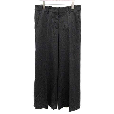プラダ PRADA パンツ スラックス ワイド 38 グレー /YM