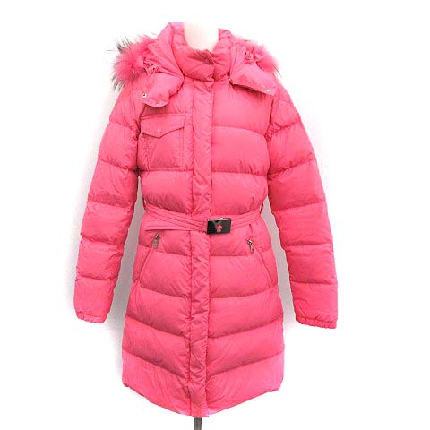 モンクレール MONCLER 子供服 ダウンコート ロング フード ファー 14A 