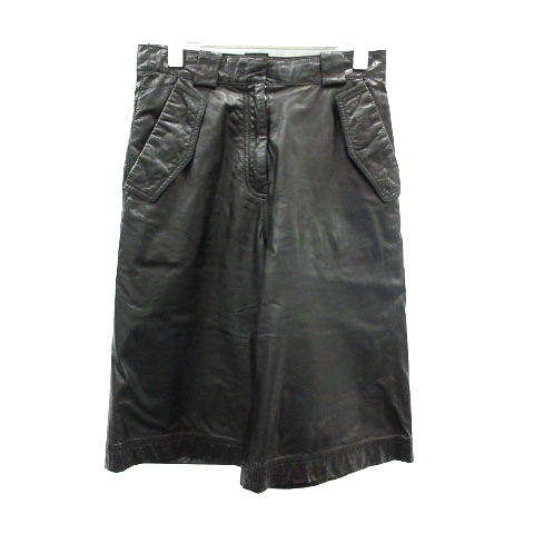 アクネ ストゥディオズ Acne Studios レザーパンツ ワイド ハーフ 32 