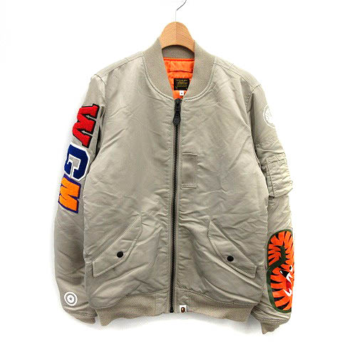 アベイシングエイプ A BATHING APE MA-1 フライトジャケット ブルゾン 