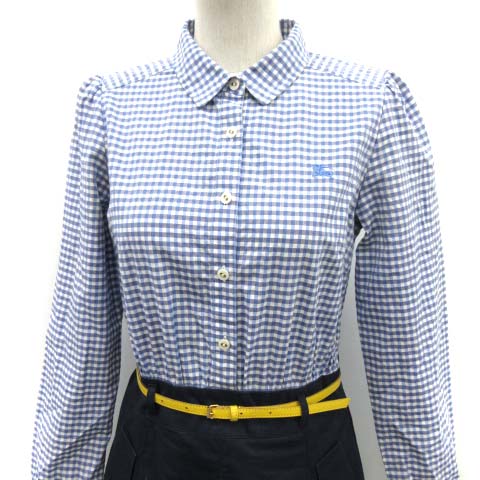 バーバリーブルーレーベル BURBERRY BLUE LABEL シャツワンピース ひざ