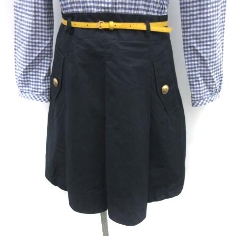 バーバリーブルーレーベル BURBERRY BLUE LABEL シャツワンピース ひざ