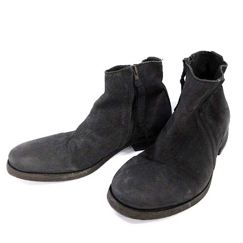 オールセインツ ALLSAINTS ショートブーツ レザー サイドジップ 41 黒 