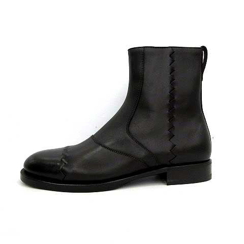 ボッテガヴェネタ BOTTEGA VENETA ショートブーツ レザー サイドジップ 