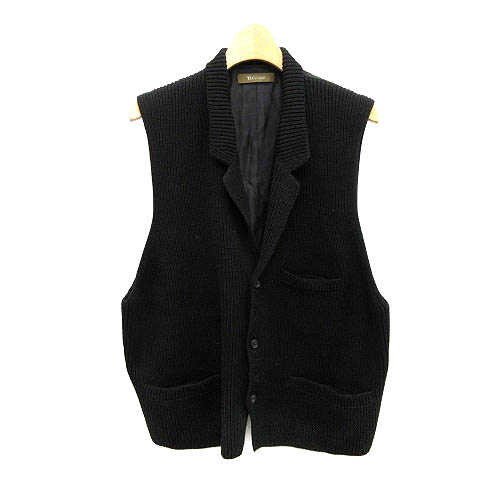 Y's　ワイズ　ベスト　ジレ　ジャケット　ヨウジヤマモト　黒　フリーサイズ ワイズフォーメン Y's for men ヨウジヤマモト ジャケット