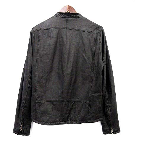 シャマ SHAMA STUDIOUS 別注 レザージャケット ライダース 牛革 S 黒 