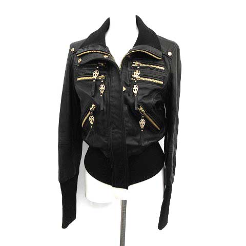 トーマスワイルド THOMAS WYLDE ジャケット レザー 革ジャン S 黒  