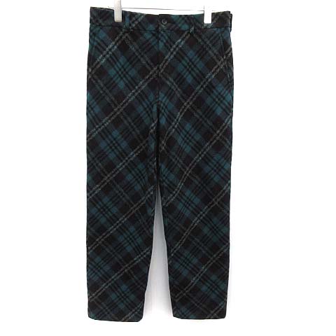 コムデギャルソンオムプリュス グリーン系チェック柄スラックス コムデギャルソンオムプリュス COMME des GARCONS HOMME PLUS EVER