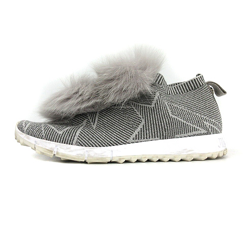 ジミーチュウ JIMMY CHOO 18AW NORWAY スニーカー シューズ ファー 総 