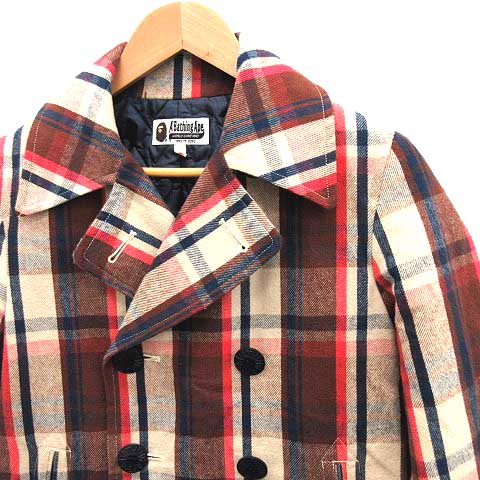 アベイシングエイプ A BATHING APE ピーコート Pコート 中綿 