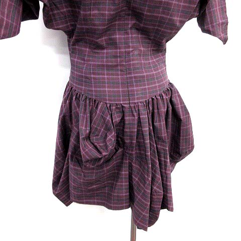 美品✨️ヴィヴィアンウエストウッドレッドレーベル 変形スカート チェック 2 ヴィヴィアンウエストウッドレッドレーベル Vivienne Westwood RED