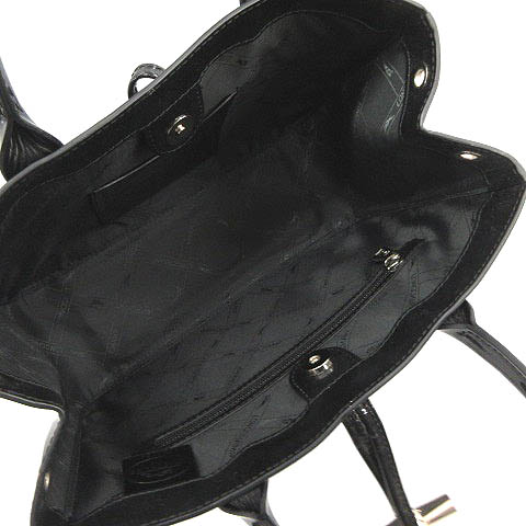 ロンシャン LONGCHAMP バッグ ハンド ショルダー 2WAY エナメル 黒  