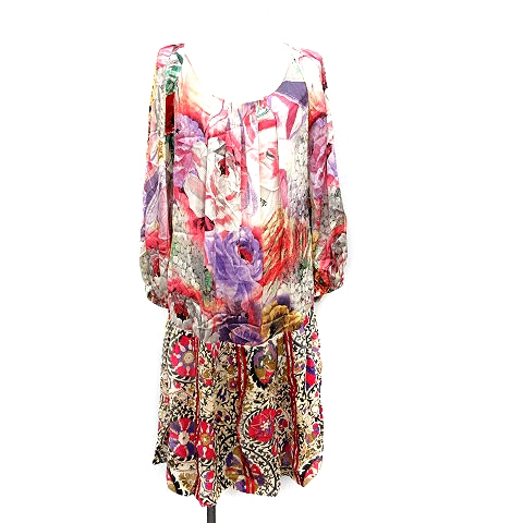 クラスロベルトカヴァリ class roberto cavalli ワンピース 長袖 ひざ  