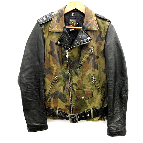 ショット SCHOTT ワンスター ジャケット ライダース カモフラ 迷彩柄 