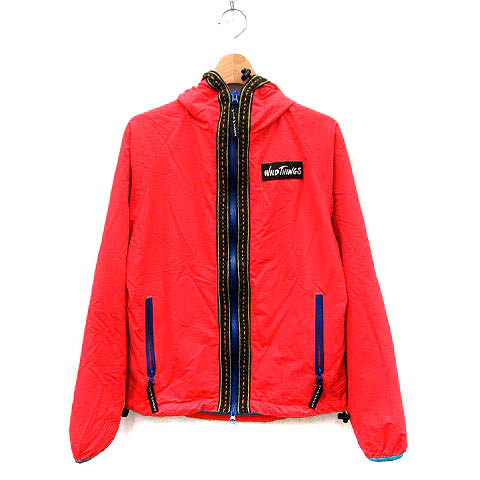 ワイルドシングス Wildthings ジャケット マウンテンパーカー ロゴ ナイロン Xxs 赤 レッド 青 ブルー Sr メンズ 081 ベクトルパーク
