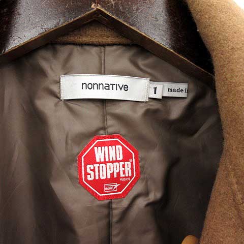 ノンネイティブ nonnative WINDSTOPPER 13AW ピーコート Pコート