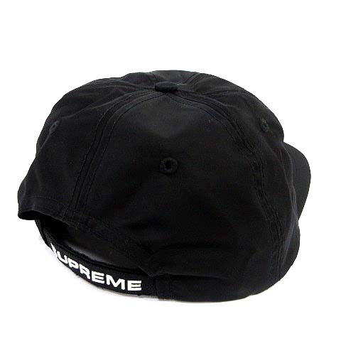シュプリーム SUPREME キャップ 帽子 ナイロン ロゴ 黒 ブラック