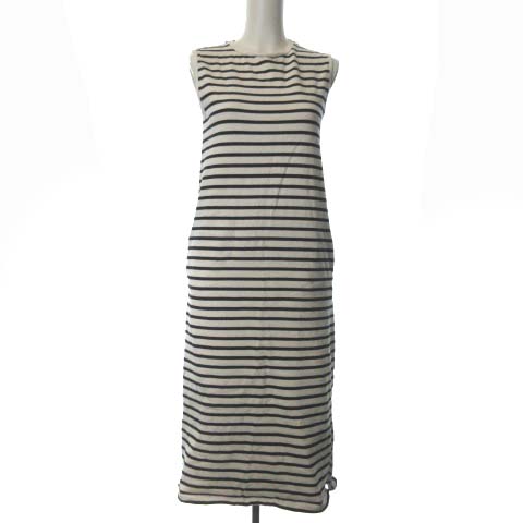 イエナ Iena Les Mailles ワンピース ノースリーブ ボーダー ロング ベージュ 黒 ブラック Tk レディース 081 ベクトルパーク