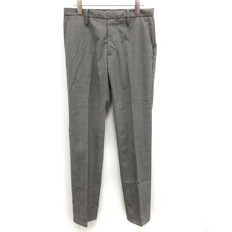 アダムエロペ Adam Et Rope Carreman パンツ スラックス グレンチェック S グレー Mf30 メンズ 081 ベクトルパーク