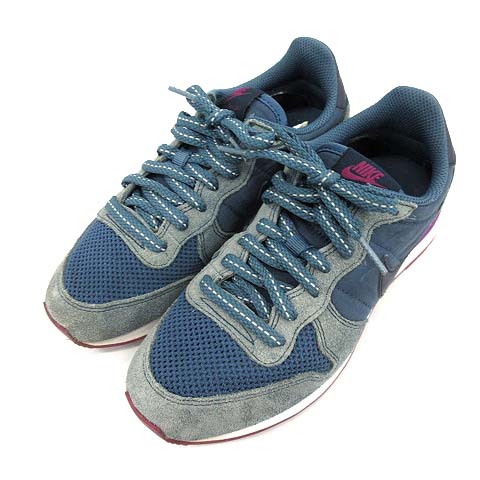 ナイキ NIKE スニーカー スエード INTERNATIONALIST 23 紺 ネイビー 