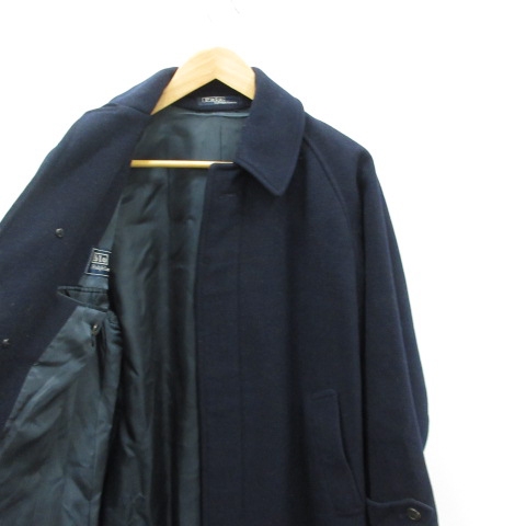 90s ラルフローレン ステンカラーコート ダークネイビー POLO RALPH LAUREN ポロ ラルフローレン Bal collar coatを通販【paper