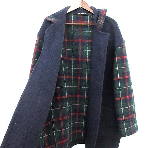 グローバーオール Gloverall ダッフルコート チェック ウール 42