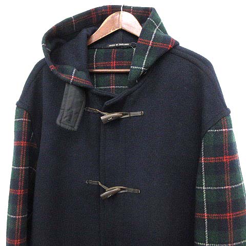 グローバーオール Gloverall ダッフルコート チェック ウール 42