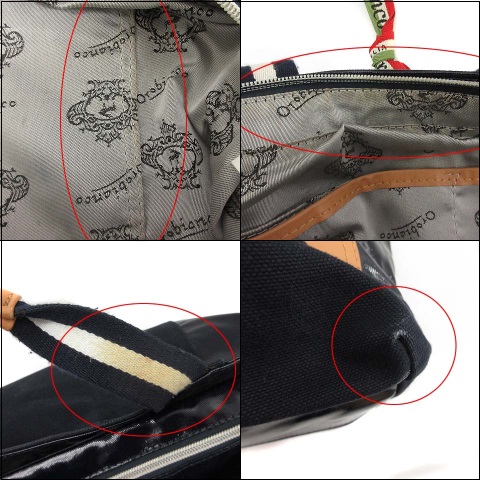 オロビアンコ OROBIANCO ショルダーバッグ ハンド 2way コットン 紺