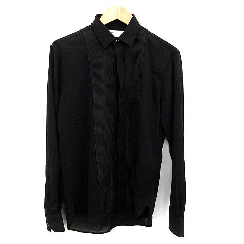 サンローラン パリ SAINT LAURENT PARIS 2017年製 シャツ 長袖 ウール 