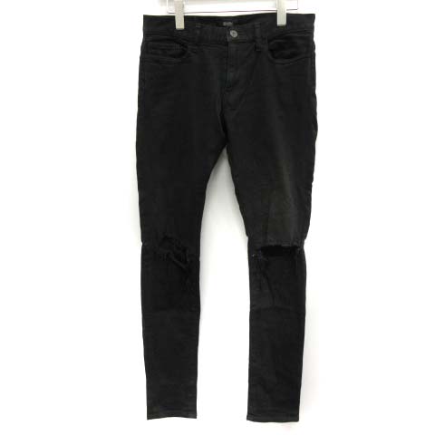 アンダーカバー UNDERCOVER デニムパンツ ジーンズ ダメージ加工 3 黒 