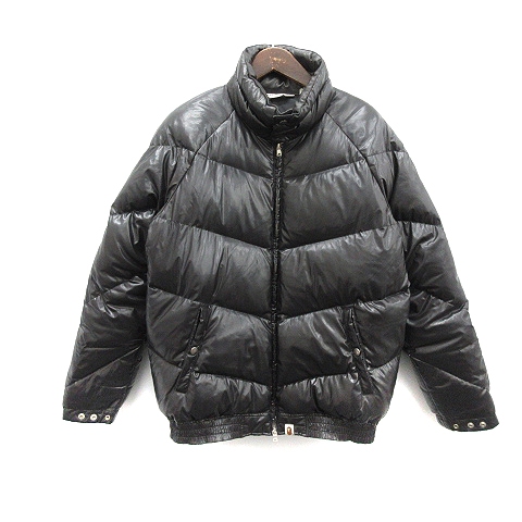 アベイシングエイプ A BATHING APE ダウンジャケット ハイネック M 黒 