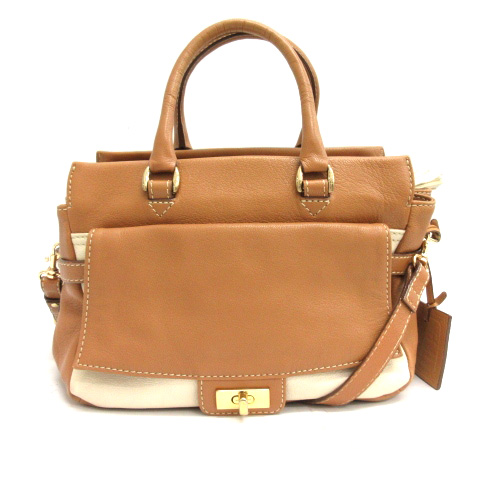 ポティオール POTIOR ショルダーバッグ ハンド 2way レザー 茶