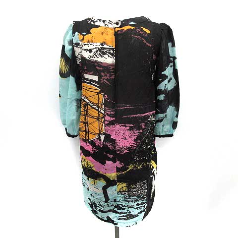 最愛 中古 See 黒 七分袖 ひざ丈 ワンピース Chloe シーバイクロエ By ワンピース Www Estudidentalsarria Com