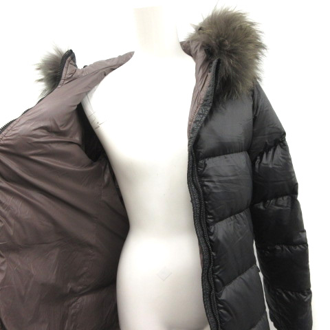 極美品✨ デュベティカ kappa ダウンコート 黒 40 Lサイズ ラクーン 極美品✨デュベティカ kappa ダウンコート ラクーンファー 2way 40