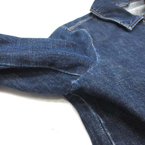 ケンゾー KENZO デニムジャケット ステンカラー S 青 ブルー