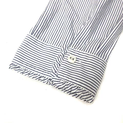 BURBERRY BLUE LABEL ストライプ ミニワンピースフリル36