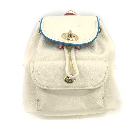 コーチ COACH リュックサック ミニ ターンロック レザー 白 F37789 /YM 