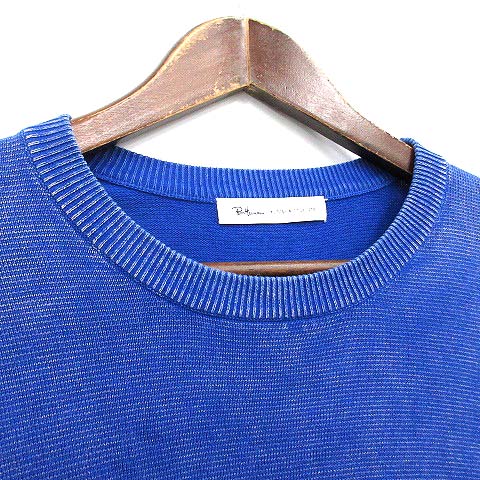 ロンハーマン Ron Herman 17SS ニット セーター ヘンリーネック 長袖 青 /DF ■OS レディース Ron Herman(ロンハーマン) 畦編みクルーネック woolニット